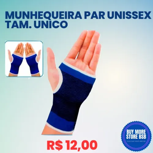 Munhequeira Elástica Protetor Mão Punho Tendinite Dor Par