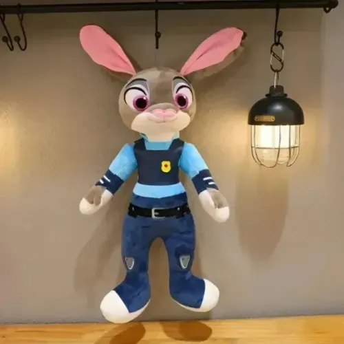 Pelúcia Zootopia Policial Judy Hopps (Tamanho Grande 38cm)