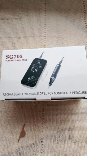 Lixadeira Motor Unha Naildrill Elétrica Portátil Sg705 Prto
