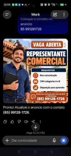 Contratação imediata!