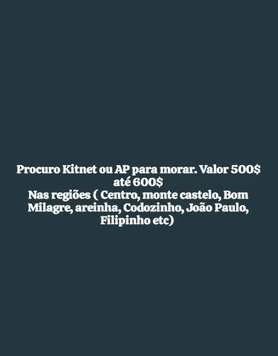 Kitnet ou AP para alugar