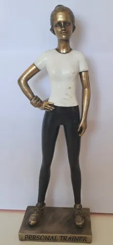 Estatueta de Resina - Decoração Personal Trainer - usada - leia descrição