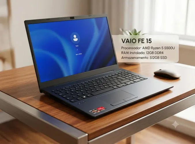 Notebook Vaio fe15 12de ram 512ssd nvme