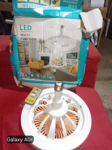 Ventilador de teto com controle remoto 1 em 2 