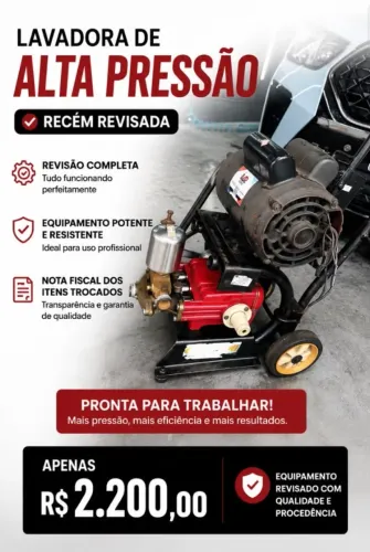 LAVADORA DE ALTA PRESSÃO