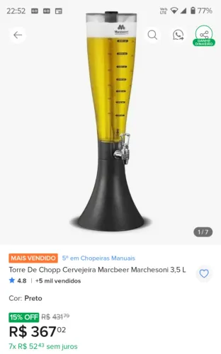 Torre de Chopp Marchessoni 3.5l