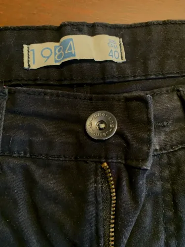 Calça jeans preta 1984 original 40