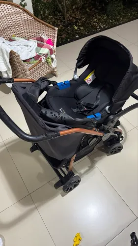kit carrinho e bebê conforto burigotto