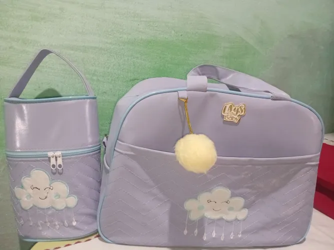 Bolsa maternidade 2 peças, vendo Bolsa maternidade grande nova usada apenas 2 vezes,