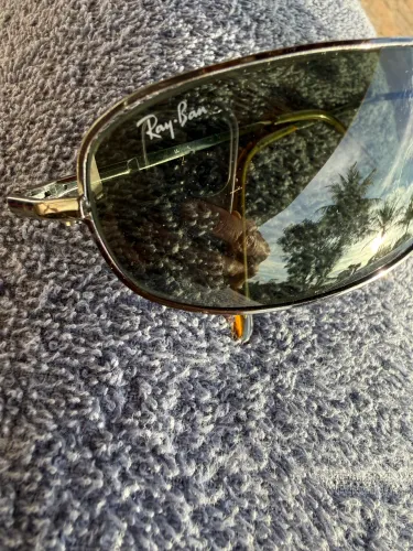 Óculos de Sol Ray-Ban Estilo Aviador Metal com Estojo