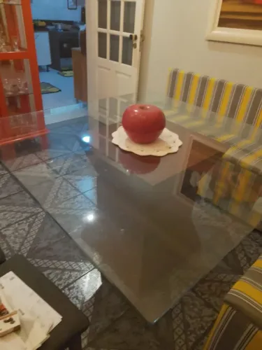 Tampo de vidro para mesa de jantar