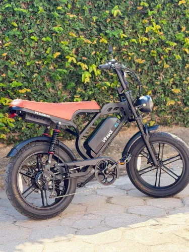 Bike elétrica V9 Max 1000w 2026 inow Banco Marrom novinha