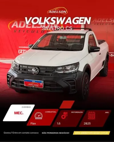 Volkswagen Saveiro Robust 1.6 Total Flex 8V 2025