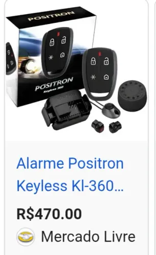 Pósitron keyless 360 antifurto carro