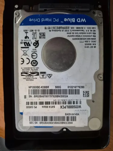 HD 500 GB - western digital (WD)