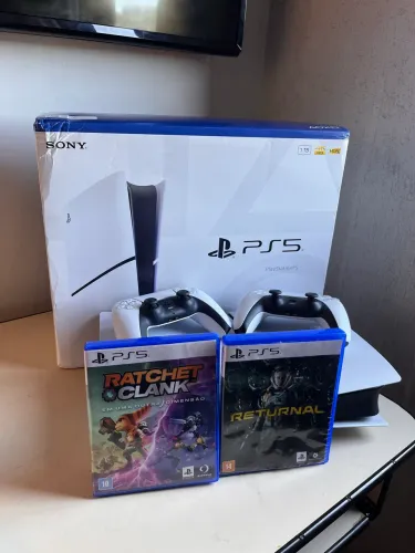 PlayStation 5 completo, com leitor de disco