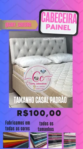 Cabeceira painel saindo 100$ casal consulte tamanho e cores