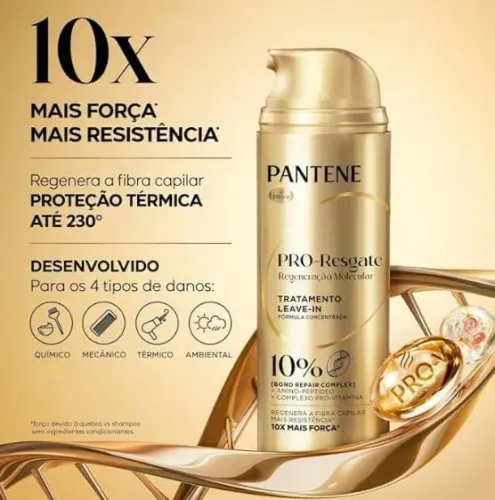 Pantene PRO-Resgate Regeneração Molecular Tratamento Leave-In 150 ml