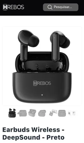 Fone de ouvido bluetooth - Hrebos original