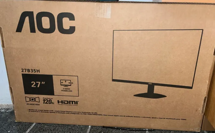 MONITOR AOC 27? IPS FULL HD 120Hz - SEMINOVO