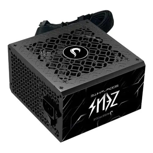 Fonte Gamer Rise Mode Zeus, 500W, PFC Ativo, Preto 