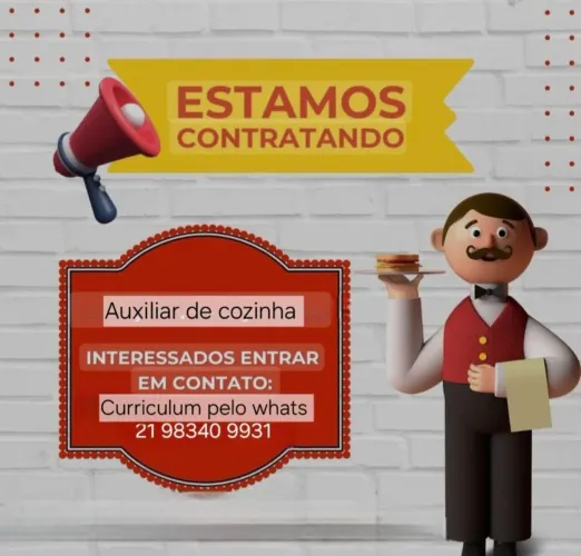 Vaga Aux cozinha recreio