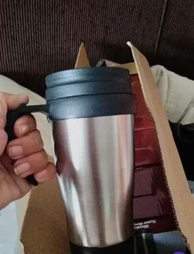 Caneca térmica 400ml inox com tampa
