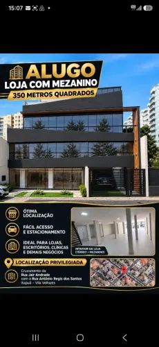 Alugo Loja com Mezanino