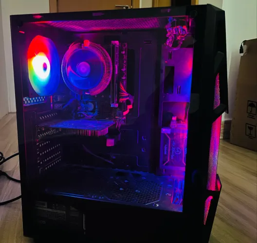 PC COMPLETO i7 + GTX 1050 Ti + Monitor Ultrawide 75Hz + headset havit + redragon fizz