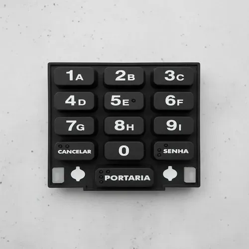 2 Teclados Silicone Porteiro Xpe Plus Id Intelbras Original