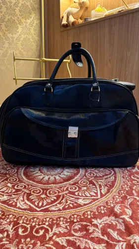Mala de viagem couro natural preto marca Kaiamasaki!