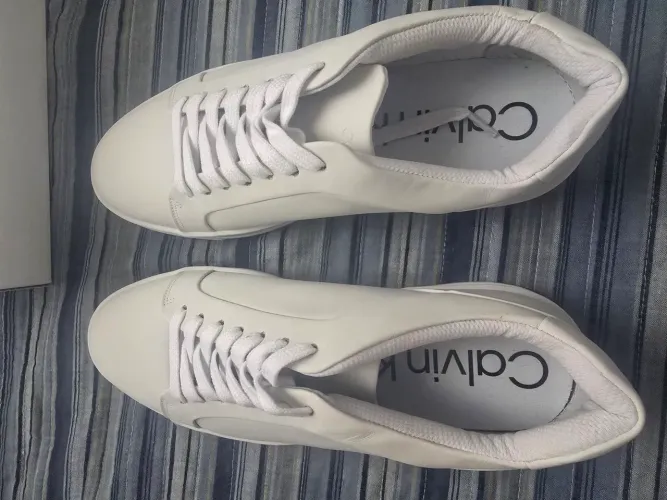 Tênis Couro Calvin Klein - Masculino - Cor Branco