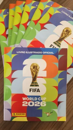 ÁLBUM DA COPA DO MUNDO 2026 + 6 FIGURINHAS