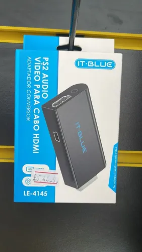 Conversor de áudio e vídeo PS2 para HDMI 