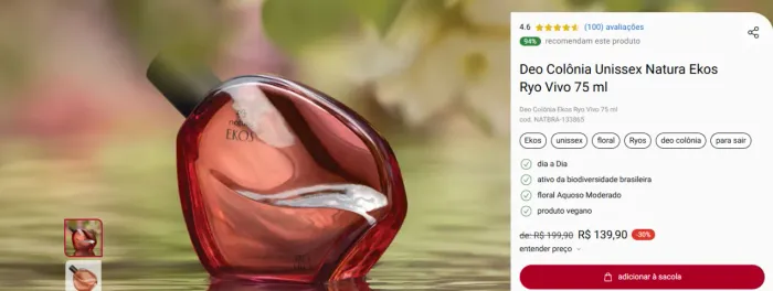 Natura Ekos Ryo Vivo 75 ml