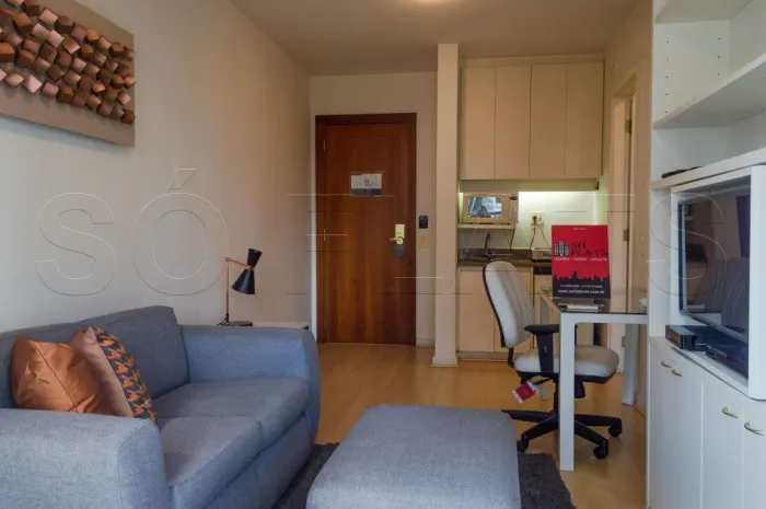 Studio Grand Mercure Itaim para locação na Vila Nova Conceição 36m² e 1 dormitório.