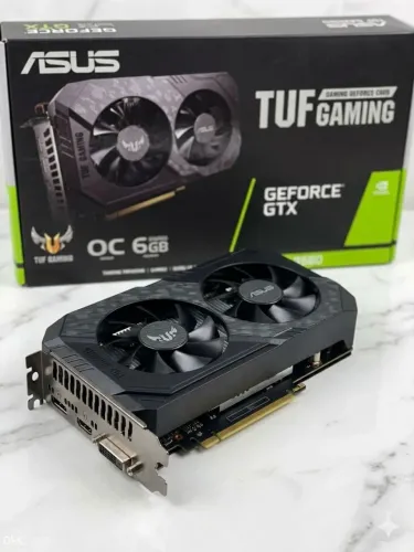 Placa de Vídeo ASUS TUF Gaming GTX 1660 OC 6GB - Impecável na Caixa!