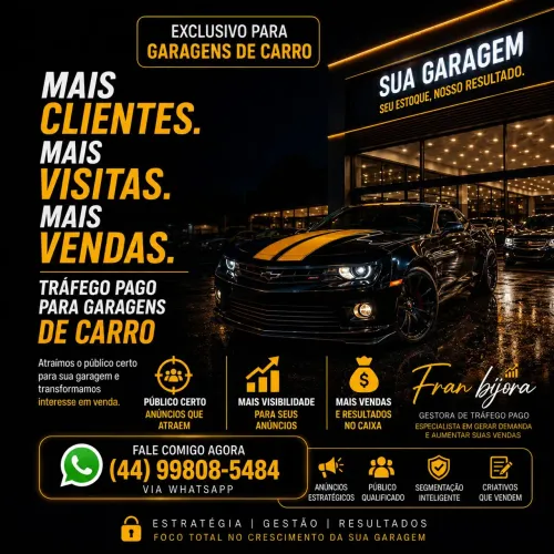 Marketing anúncio pago - Garagem de Véiculos