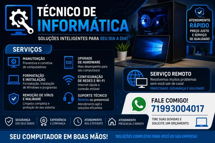 Suporte Técnico Rápido e Confiável