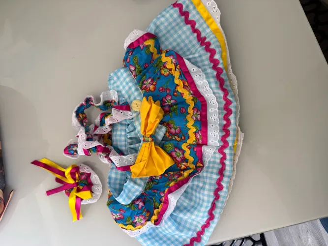 Saia junina menina 1 ano