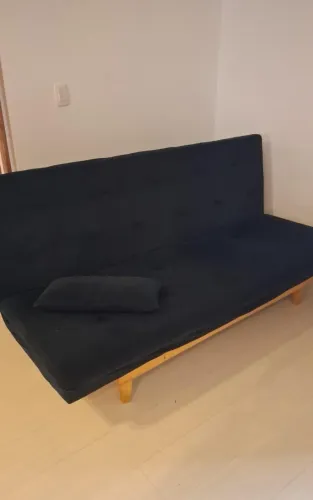 Sofá Cama 3 lugares Reclinável em Suede
