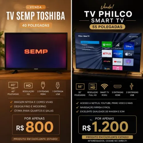 Vende-se duas TV`s