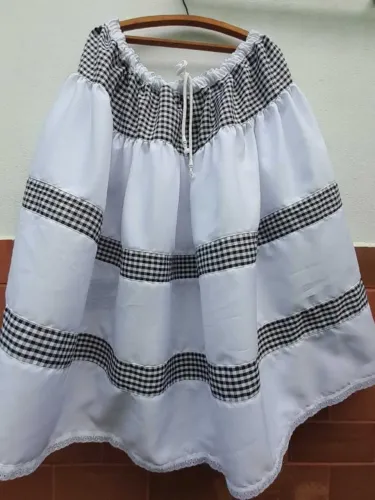 Saia Preta Velha Umbanda 3,50m