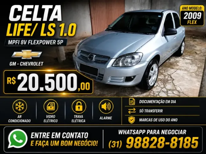 Chevrolet Celta Life/ LS 1.0 MPFI 8V Flexpower 5P 2009