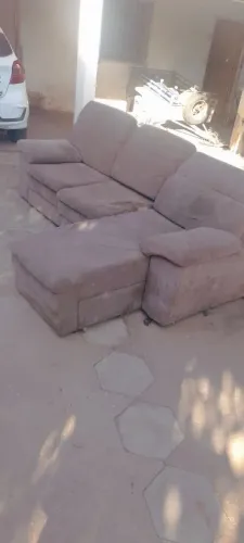 Sofá 3 lugares modular com chaise 