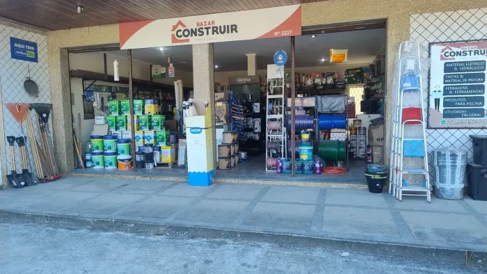 Estoque de bazar e material de construção