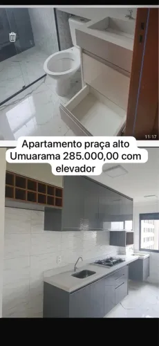 Apartamento com elevador praça alto Umuarama
