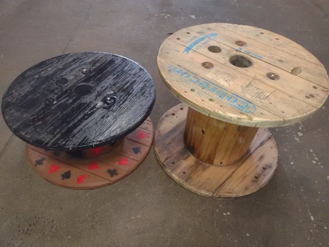 Bobina de madeira 2 peças 