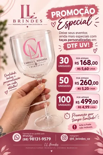 Taça Gin acrílica personalizada