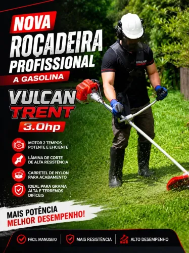 0km - Máquina Roçadeira Profissional a Gasolina NOVA